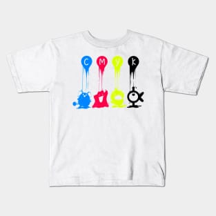 CMYK Poka Fan Parody Cartoon Kids T-Shirt